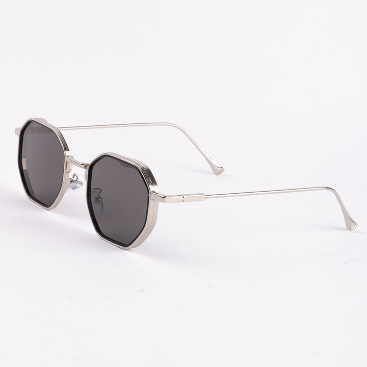 Dame solbrille i moderne, åttekantede design med UV-beskyttelse Skanto