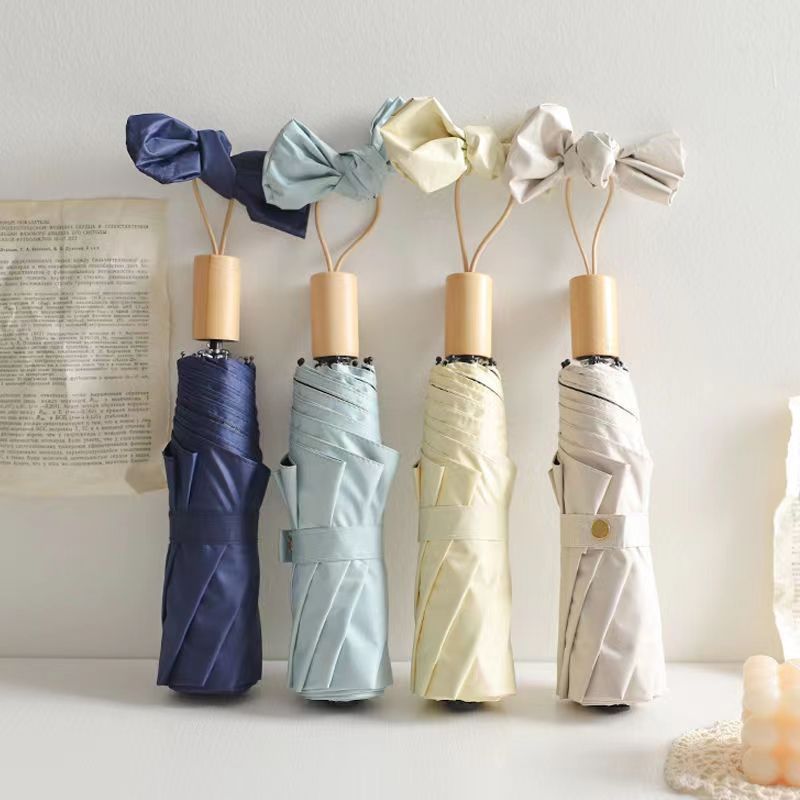 Dame elegant klappparaply med innovativ design Skanto