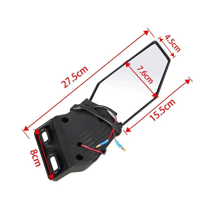 Motorsykkel speilsett med integrert LED-blinklykt Skanto