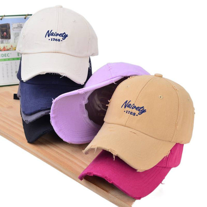 Herre Slitt Vintage Bomull Baseball Caps Skanto