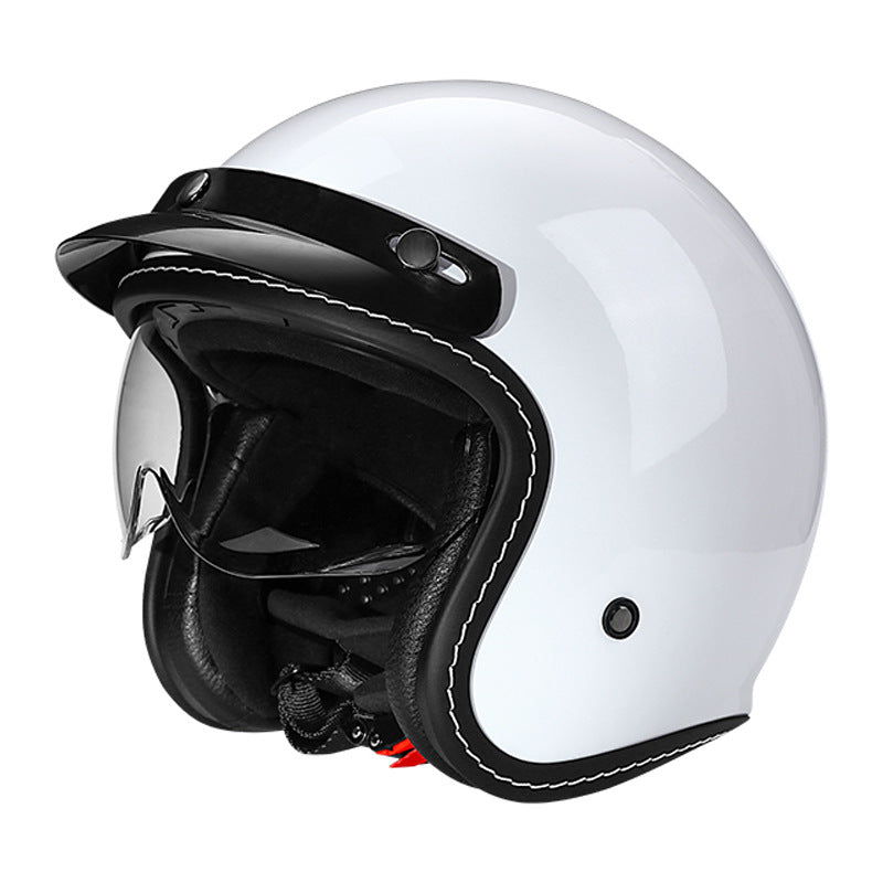 Retro Open-Face Motorsykkelhjelm Skanto