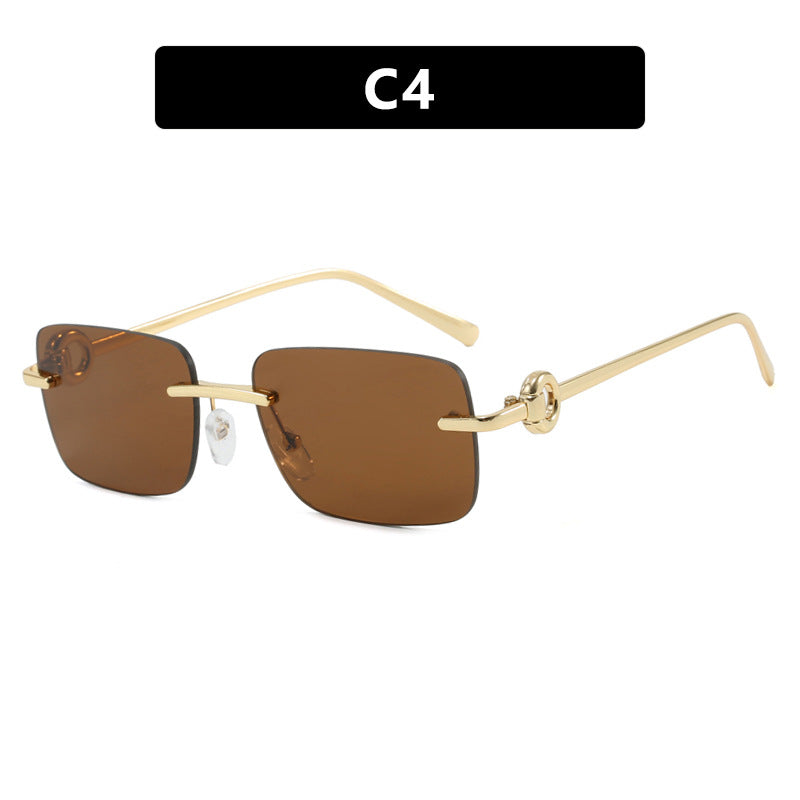Dame fashionable geometrisk brille Skanto
