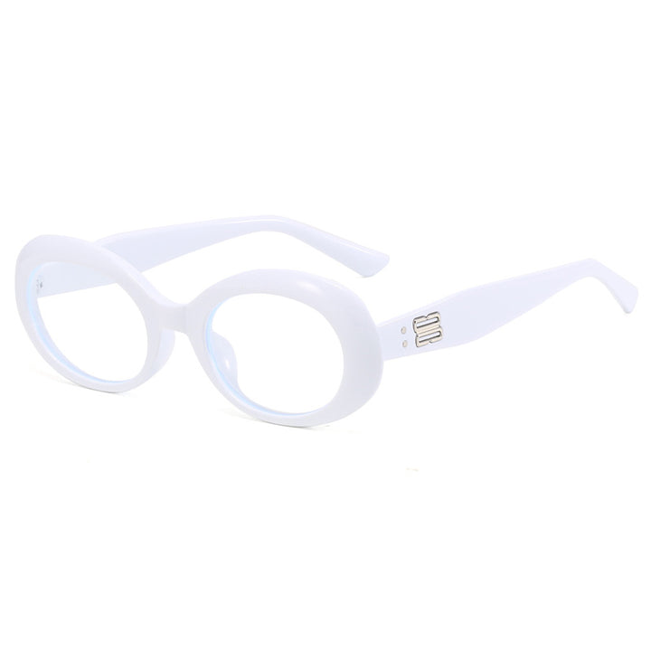 Dame retro-inspirert solbrille med bred ramme Skanto