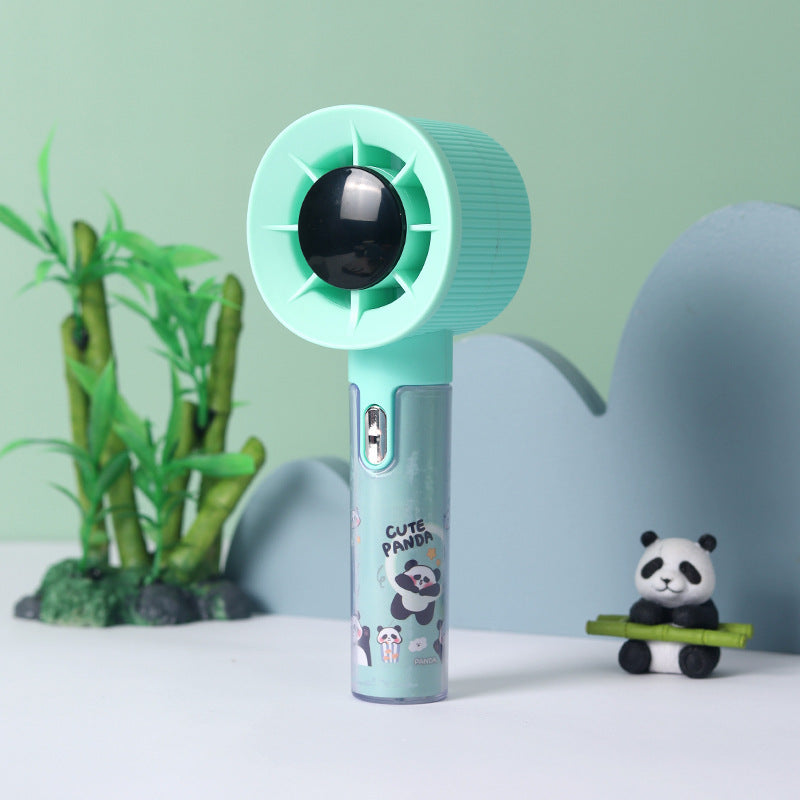 Bærbar mini vifte for kvinner med søtt panda-design Skanto