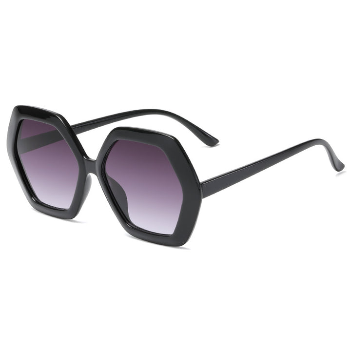 Dame geometrisk solbrille med moderne design Skanto