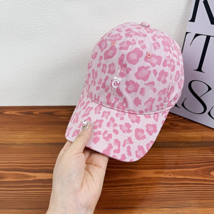 Kvinne Stilig Leopardmønster Baseball Cap Skanto