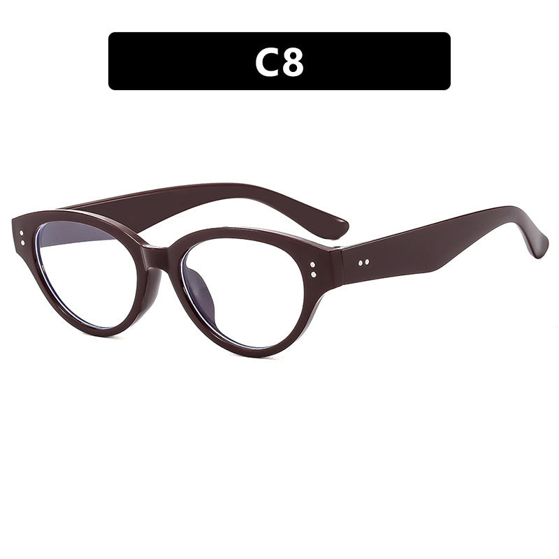 Dame Cat-Eye solbriller i elegant design med bred ramme Skanto