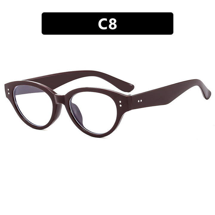 Dame Cat-Eye solbriller i elegant design med bred ramme Skanto