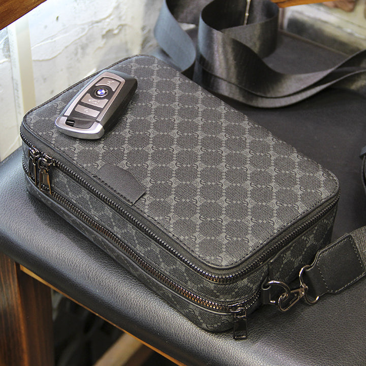 Moderne crossbody veske med strukturert overflate Skanto