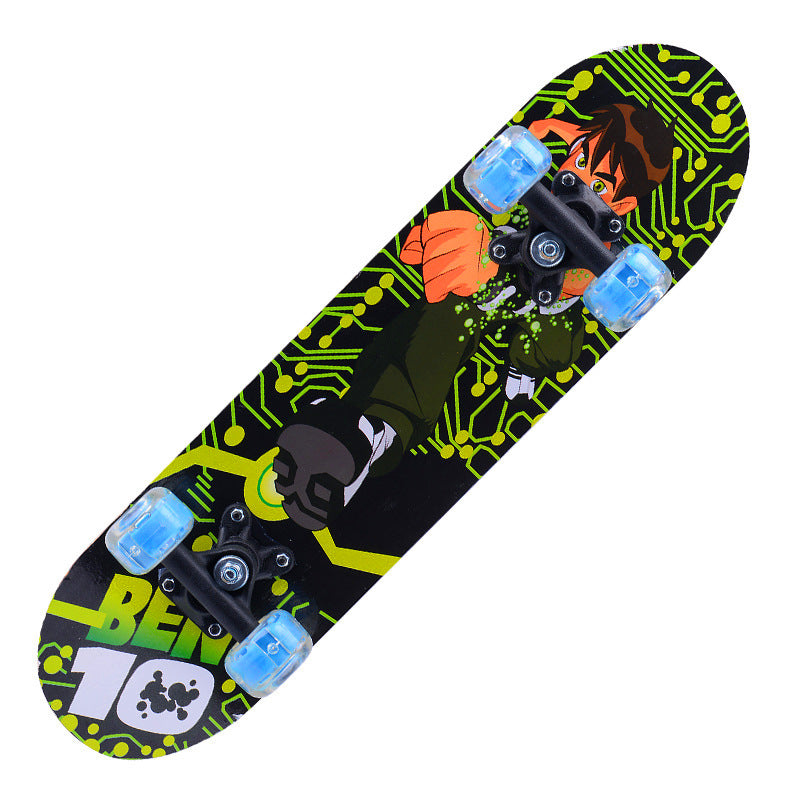 Jenters tegneseriefigur mini skateboard Skanto