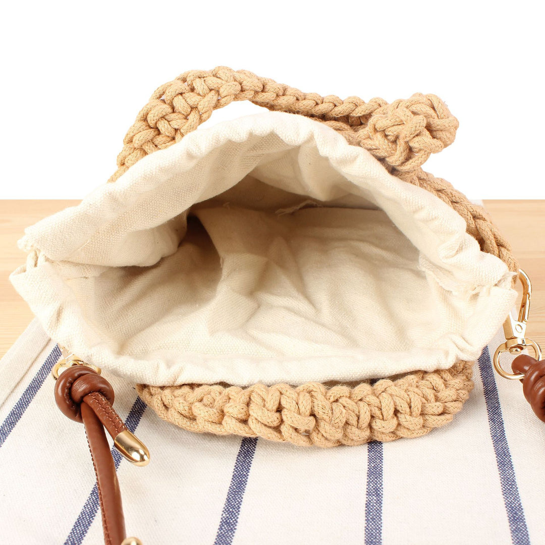Håndbag i moderne makramee-design Skanto