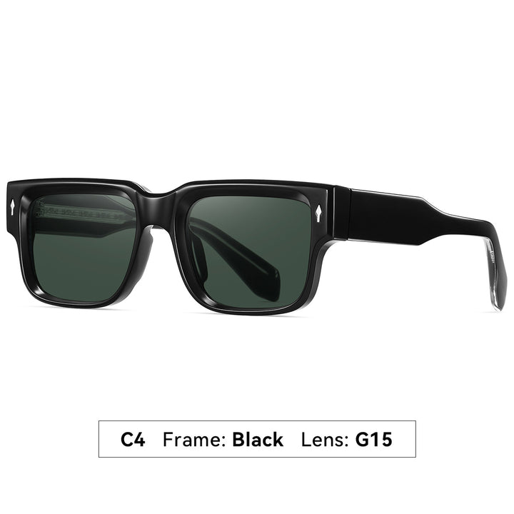 Dame solbrille i moderne, kantet design Skanto