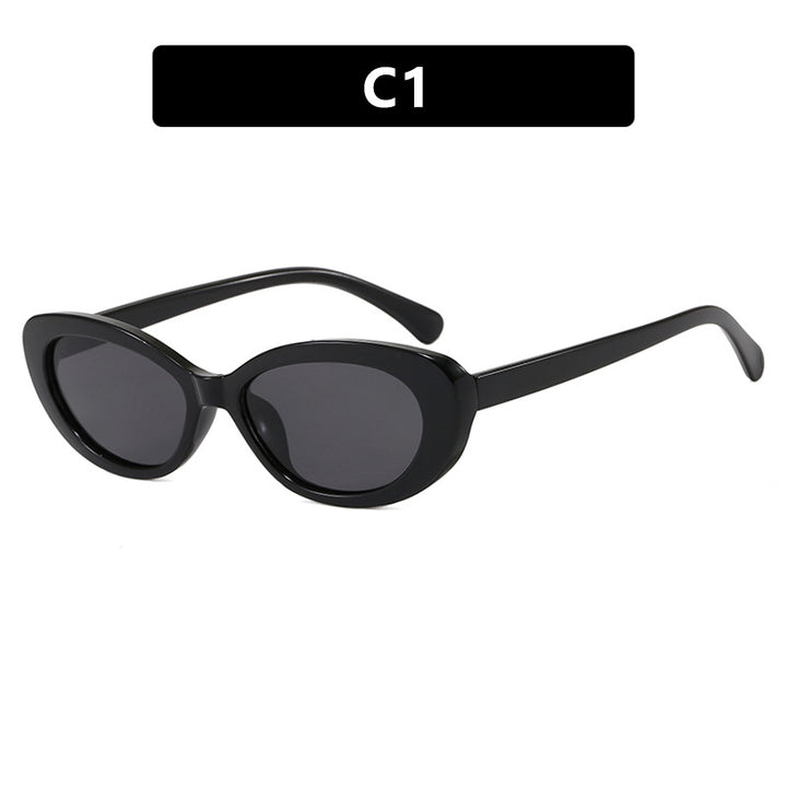 Dame moter Cat-Eye solbriller med UV-beskyttelse og elegant ramme Skanto