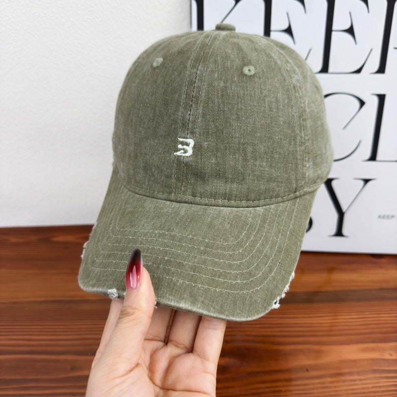Unisex Slittet Bomull Baseball Caps Skanto 1784083761