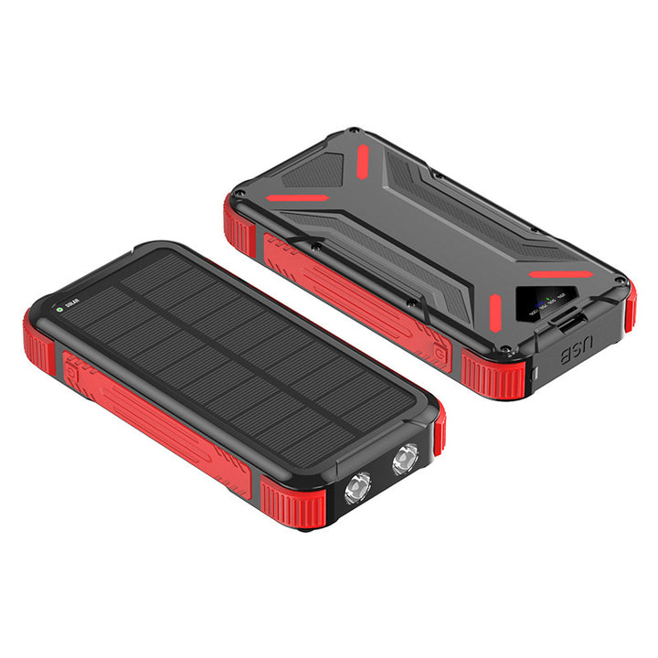 Solar Powerbank med LED-lys Skanto