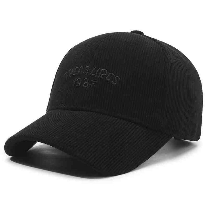 Kvinne Cordfløyel Brodert Baseball Caps Skanto