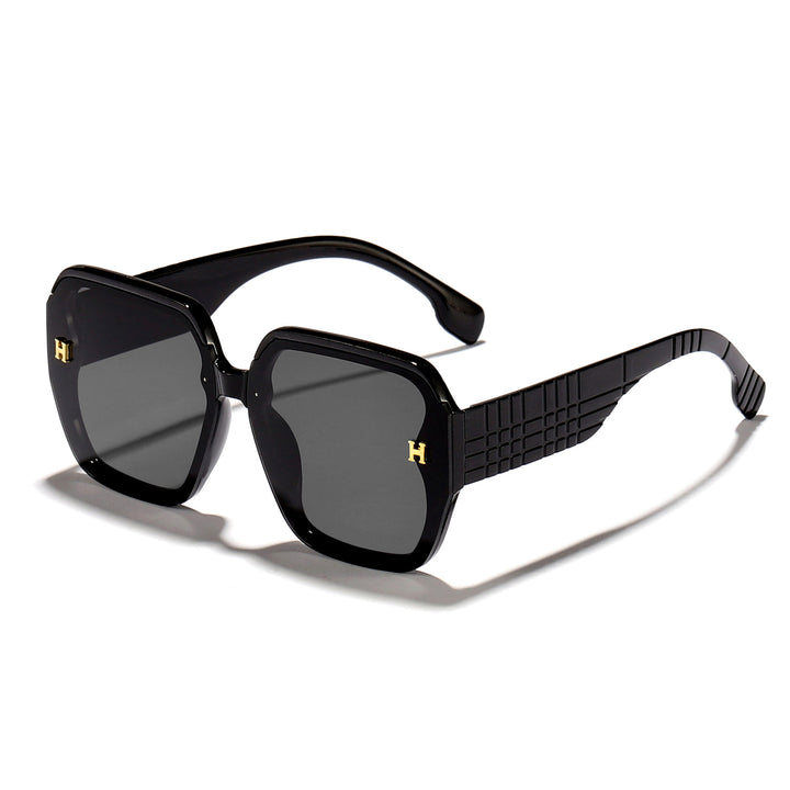 Damer moteriktig solbrille med kvadratisk ramme og trendy glass Skanto