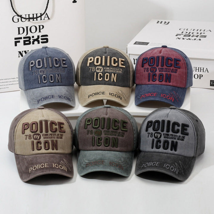 Herre Vintage-inspirert Brodert Baseball Caps Skanto
