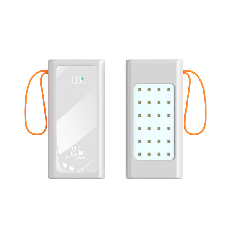 bærbar Multi-USB Powerbank med LED-lampe Skanto