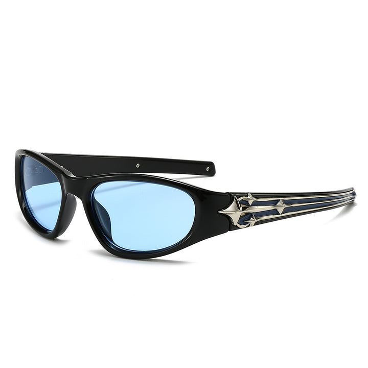 Dame Sporty solbrille i moderne design med stilfull metallramme Skanto