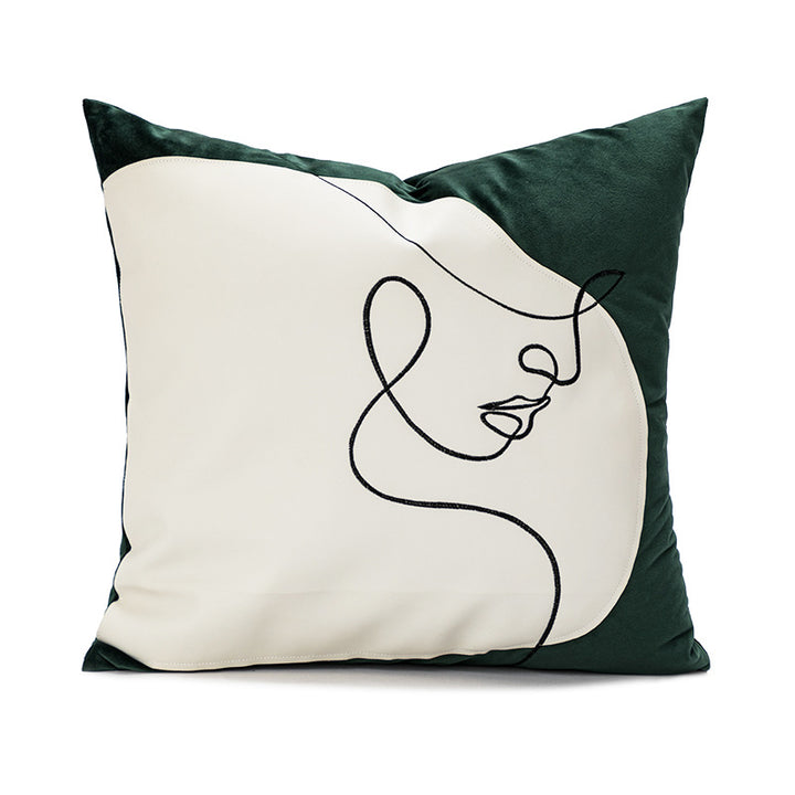 Women Decorative Pillowcase with modern minimalism and unique art design Skanto