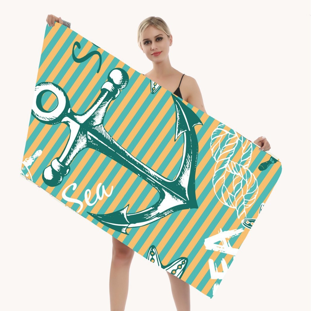 Strandhåndkle med kreativt mandala-design Skanto