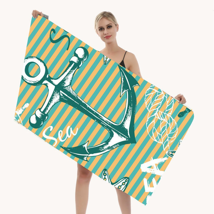 Strandhåndkle med kreativt mandala-design Skanto