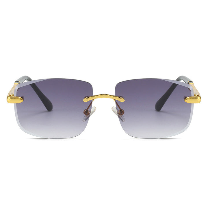 Dame kvadratisk solbrille med stilige plast- og metalldetaljer Skanto