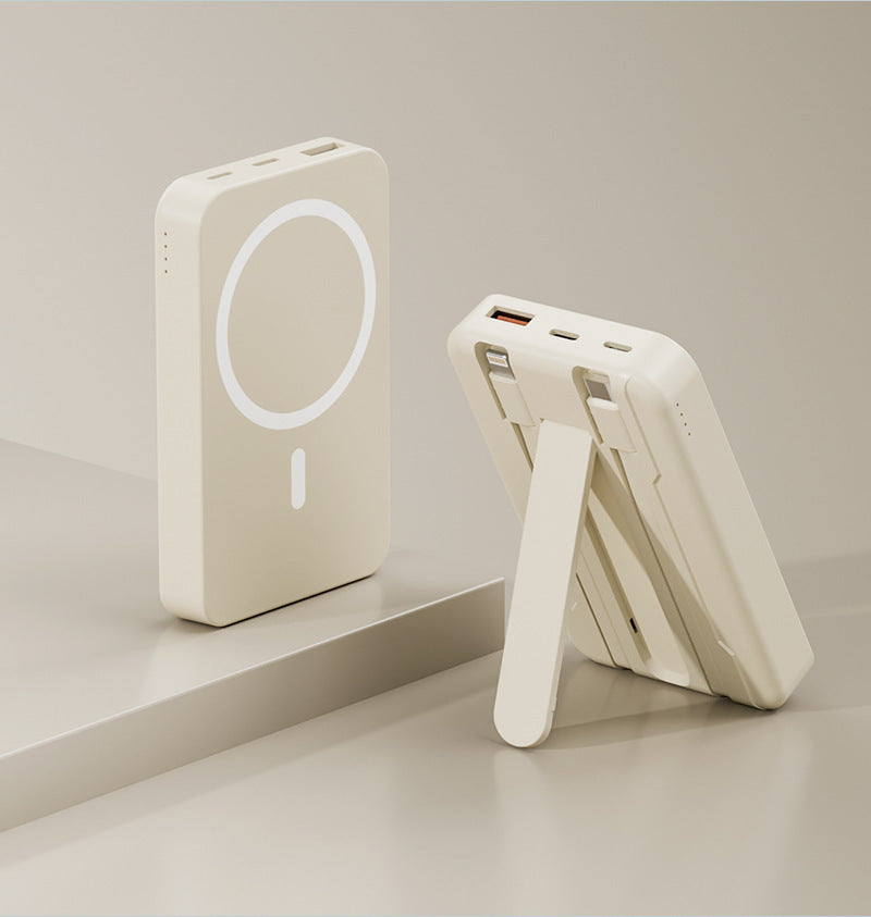 Magnetisk bærbar powerbank med stativfunksjon Skanto