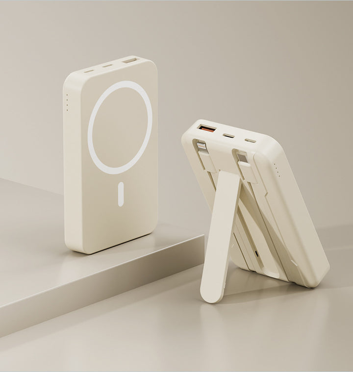 Magnetisk bærbar powerbank med stativfunksjon Skanto