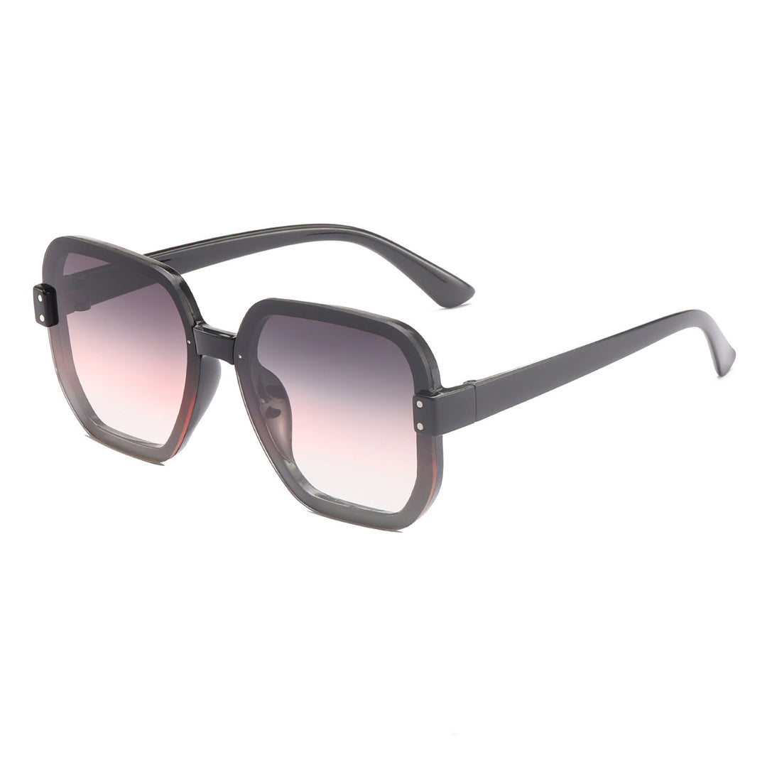 Dame modische quadratiske solbriller med gradient glass Skanto