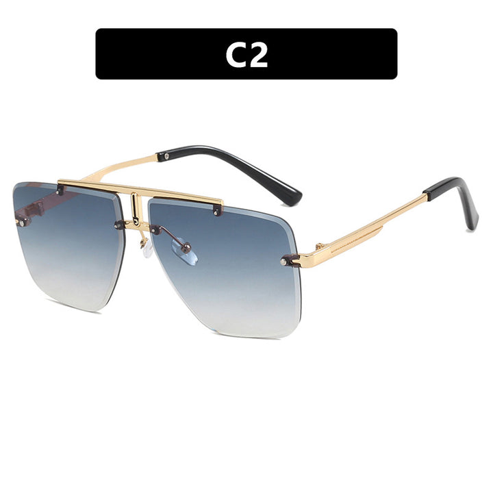 Dame kvadratisk solbrille i stilfull minimalistisk design Skanto