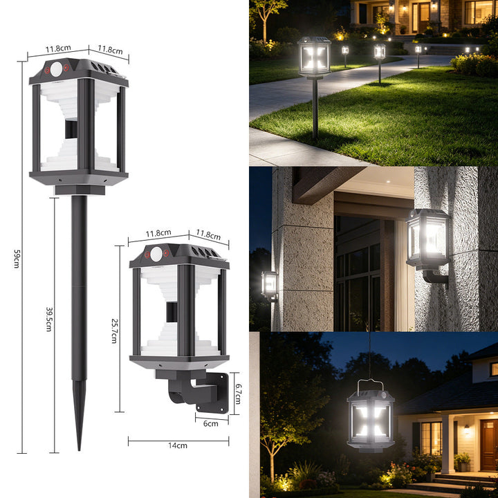 Utendørs solenergi LED-lanterne Skanto