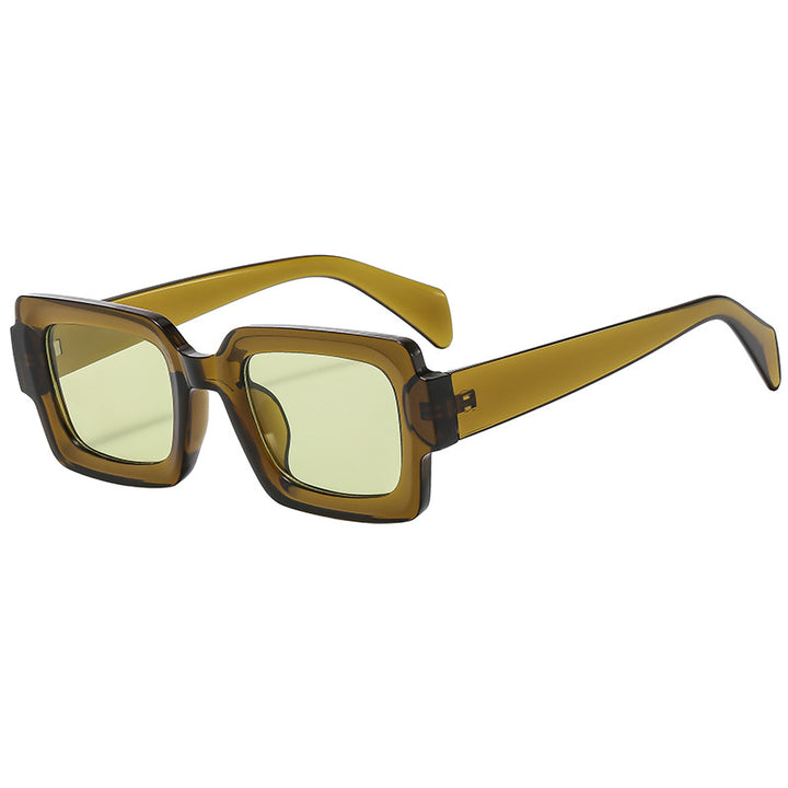 Dame Stilig rektangulær solbrille med elegant rammedesign Skanto