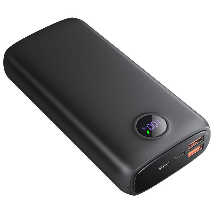 Høyytelses powerbank med LED-skjerm og hurtigladefunksjon Skanto