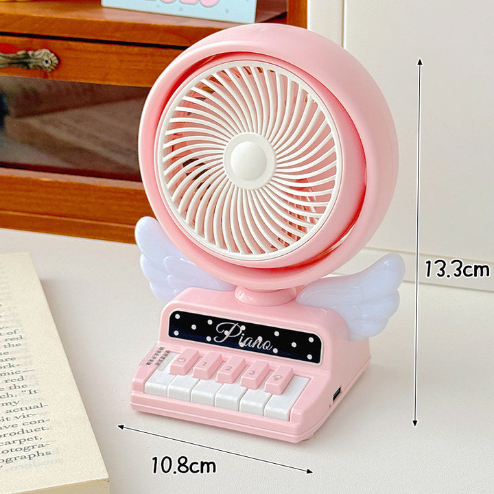 Unisex Bærbar Mini-vifte i leken piano design Skanto