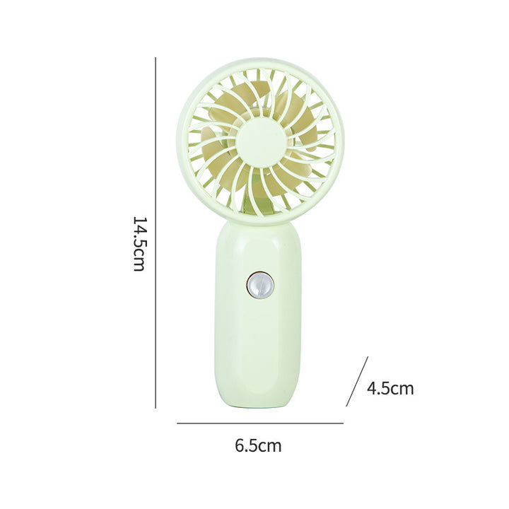 Dame Bærbar Mini Håndvifte med ergonomisk design og USB-ladefunksjon Skanto