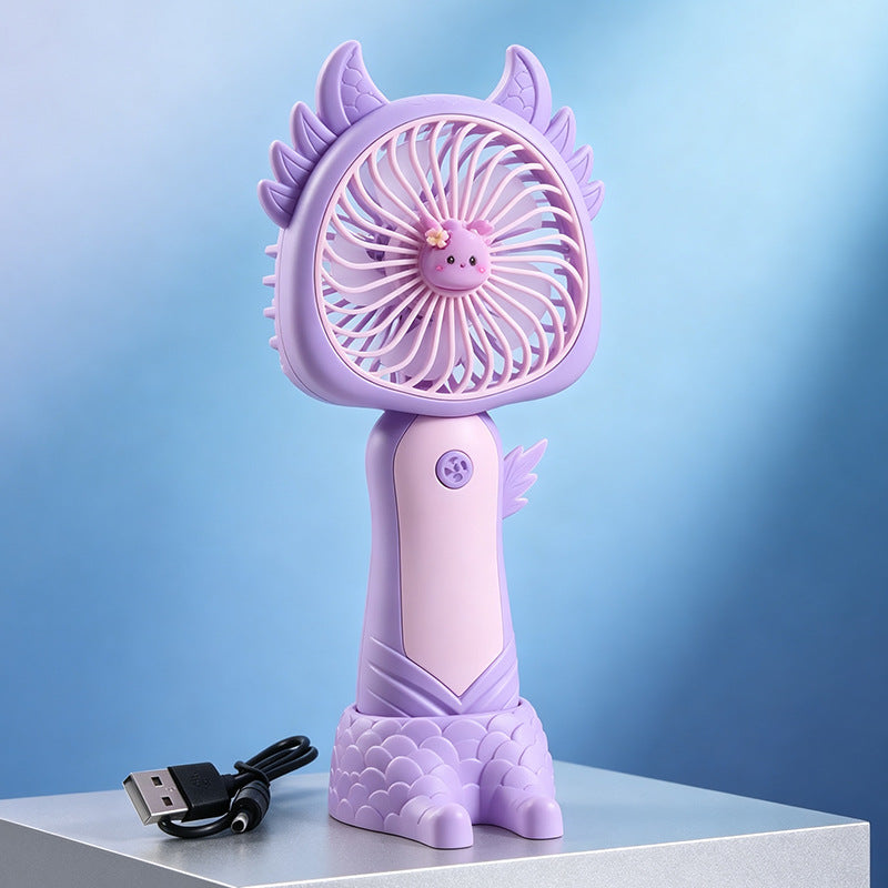 Dame bærbar USB håndvifte med søtt kattedesign Skanto