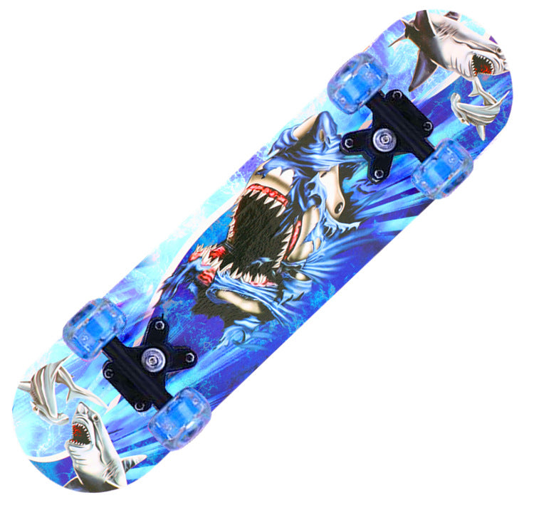 Jenters tegneseriefigur mini skateboard Skanto