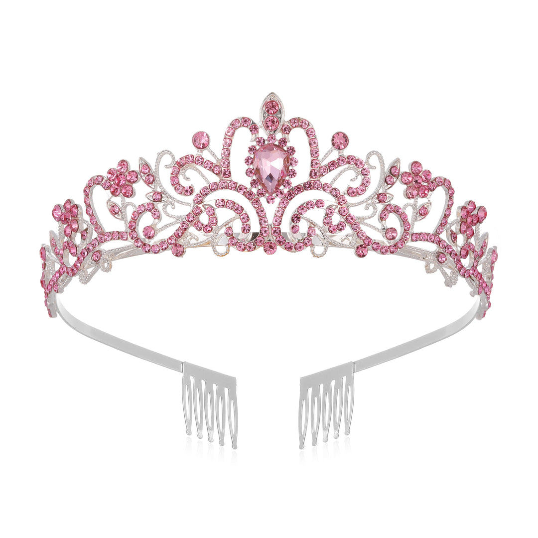 Damer Glitrende Krystall-Tiara med filigran design Skanto