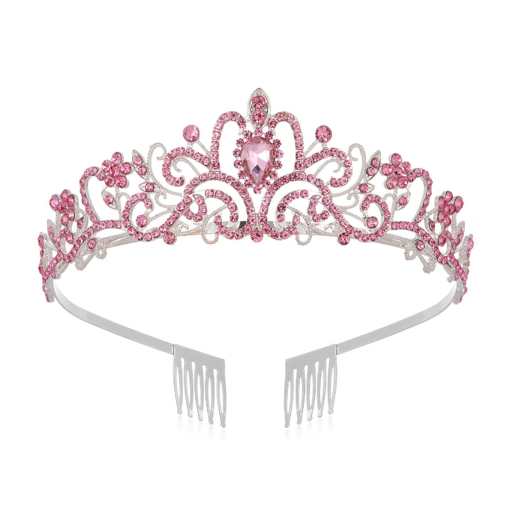 Damer Glitrende Krystall-Tiara med filigran design Skanto