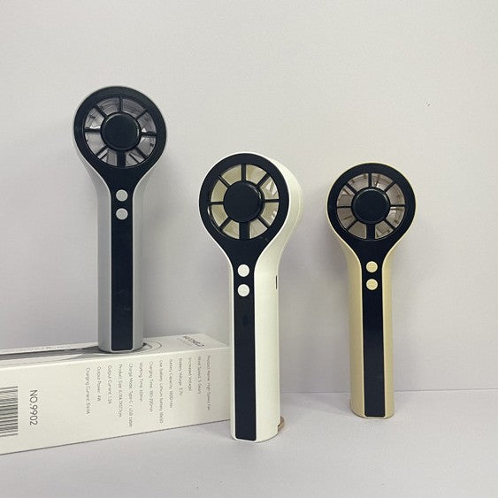 Unisex Bærbar Håndvifte med LCD-skjerm og ergonomisk design Skanto