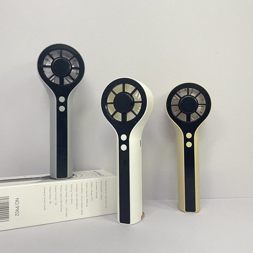 Unisex Bærbar Håndvifte med LCD-skjerm og ergonomisk design Skanto