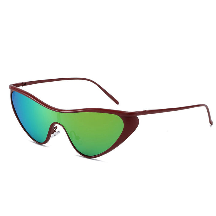 Dame futuristisk solbrille med slankt design Skanto