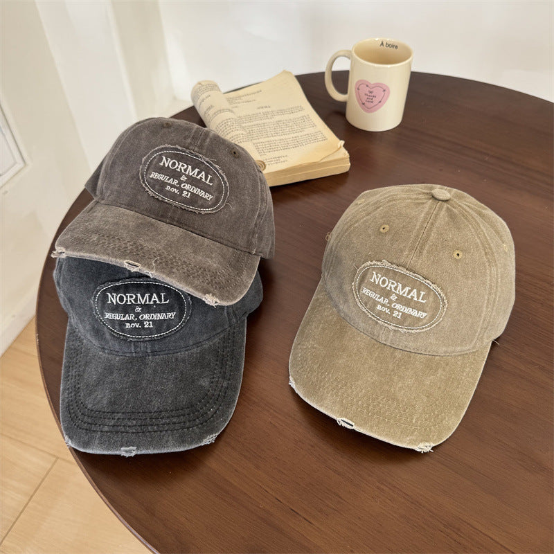 Herre Casual Slitt Bomull Baseball Caps Skanto