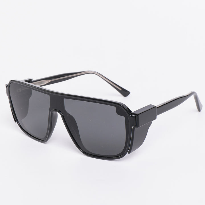 Dame sporty solbriller i futuristisk design med fargede linser Skanto