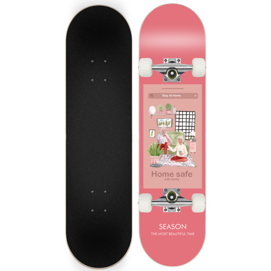 Skateboard med Galaxy Design Skanto