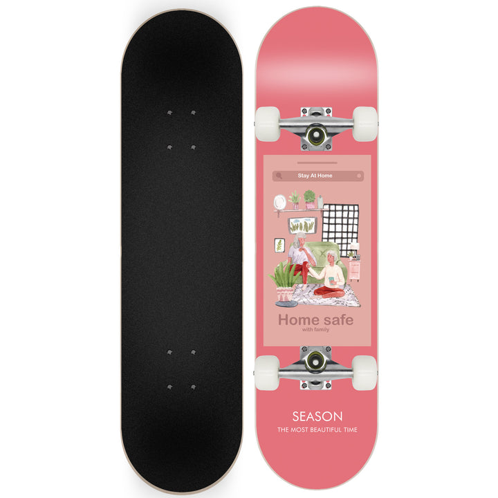 Skateboard med Galaxy Design Skanto