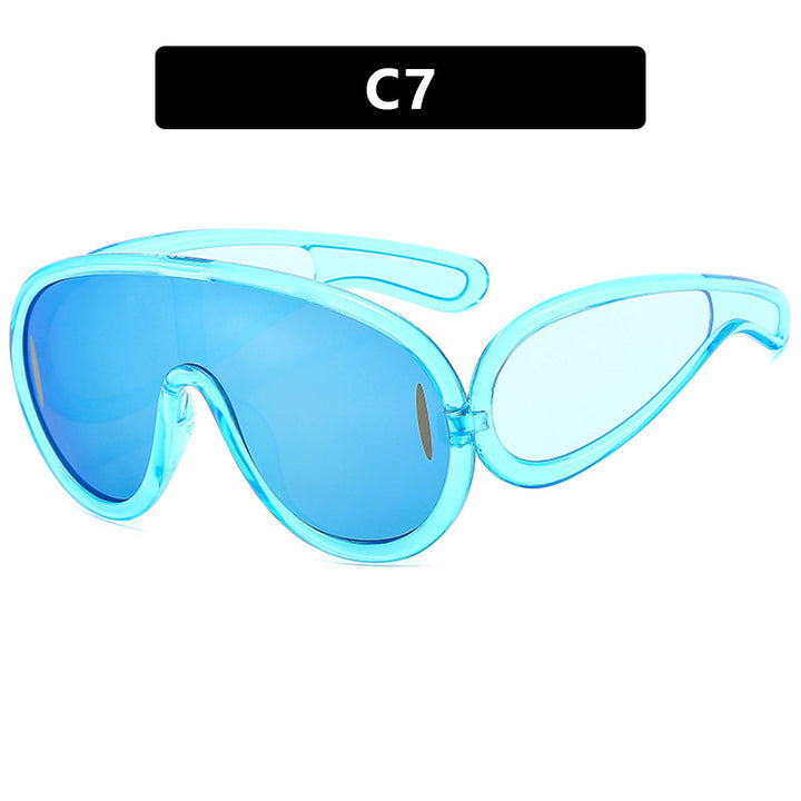 Dame moteriktig solbrille med avtakbare linser Skanto