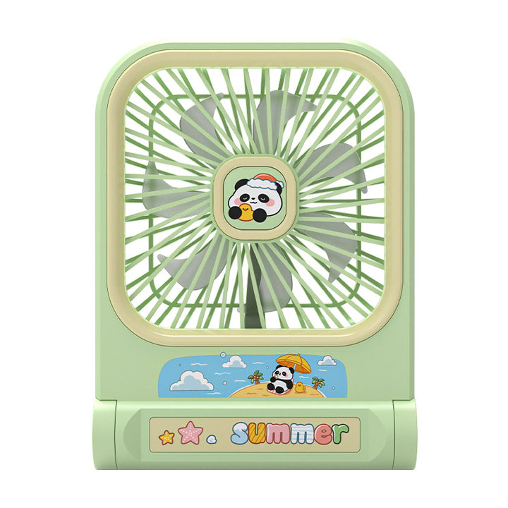 Damen Bærbar Mini-vifte i panda-design Skanto